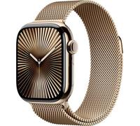 Apple Watch Series 10 GPS + Cellular 42 mm Titangehäuse Milanaisearmband Gold