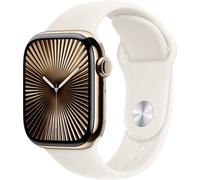 Apple Watch Series 10 OLED 42 mm Digital 374 x 446 Pixel Touchscreen 4G Gold WLAN GPS