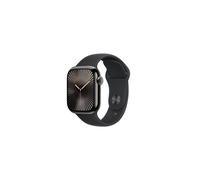 Apple Watch Series 10 GPS + Cellular 42mm - Slate Titanium Case with Black Sport Band - S/M