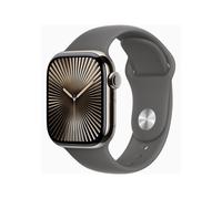 APPLE Watch Series 10 GPS + Cellular 42mm Natural Titanium Case with Stone Grey Sport Band - S/M
