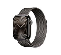 Apple Watch Series 10 GPS + Cellular, 46 mm Titangehäuse Schiefer, mit Milanese Armband Schiefer - S/M