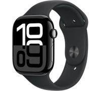 Apple Watch Series 10 GPS + Cellular 46mm Aluminium diamantschwarz mit Sportarmband M/L schwarz