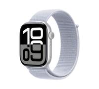 Apple Watch Series 10 (GPS + Cellular) 46mm Aluminiumgehäuse Silber Sport Loop blaue Wolke