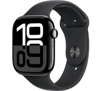 Apple Watch Series 10 GPS + Cellular 46mm Aluminiumgehäuse Sport Band Schwarz S/M
