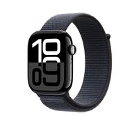 Apple Watch Series 10 GPS + Cellular 46mm Jet Black with Sport Loop - Black
