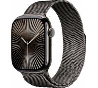 Apple Watch Series 10 GPS + Cellular 46mm Titan Schiefer mit Milanaise-Armband M/L Schiefer