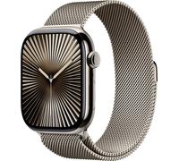 Apple Watch Series 10 GPS + Cellular 46mm Titangehäuse Milanaisearmband Natur S/M