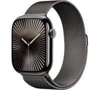 Apple Watch Series 10 GPS + Cellular 46mm Titangehäuse Milanaisearmband Schiefer S/M