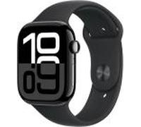 Apple Watch Series 10 [GPS + Cellular inkl. Sportarmband M/L schwarz] 46mm Aluminiumgehäuse diamantschwarz | Zustand: Neu