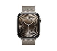 Apple Watch Series 10 LTE 46mm Natural Titangehäuse mit Natural Milanese Loop - M/L