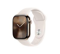 Apple Watch Series 10 Titan Gold (GPS + Cellular) 42mm (Sportarmband polarstern) M/L