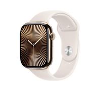 Apple Watch Series 10 Titan Gold (GPS + Cellular) 46mm (Sportarmband polarstern) S/M