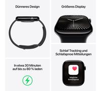 Apple Watch Series 10 Titan Natur, Steingrau, Titanium, 42mm, GPS + Cellular, S/M