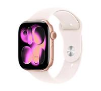 Apple Watch Series 11 (2025) GPS 46mm Rose Gold Aluminium Case with Light Blush Sport Band S/M - Rose Gold