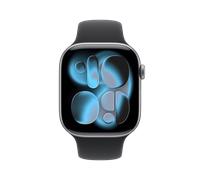 Apple Watch Series 11 42mm GPS+Cellular Aluminium Space Grau Sportarmband Schwarz S/M