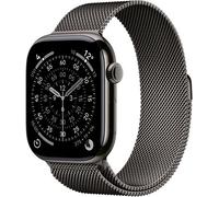 Apple Watch Series 11 46 mm Titan (GPS+Cellular) Milanaise Armband M/L grau, schiefer St.