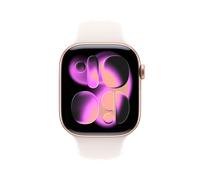 Apple Watch Series 11 46mm GPS Aluminium Roségold Sportarmband Blassrosa M/L