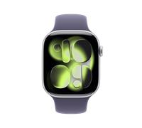 Apple Watch Series 11 46mm GPS+Cellular Aluminium Silber Sportarmband Nebelviolett M/L