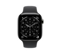 Apple Watch Series 11 46mm GPS+Cellular Titan Schiefer Sportarmband Schwarz M/L