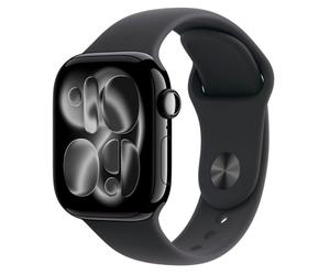 Apple Watch Series 11 5G 42mm Aluminium Jet Black Sport Band Black S/M / Neu / OVP / Differenzbesteuert