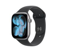 Apple Watch Series 11 Aluminium (GPS + Cellular) 46mm Space Grau (Sportarmband Schwarz) S/M