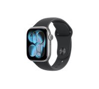 APPLE Watch Series 11 Cellular 42, 2025 Smartwatch Aluminiumgehäuse Fluorelastomer, 130-180 mm, Space Grau/Schwarz