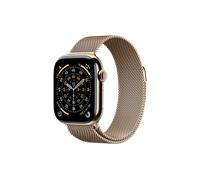 Apple Watch Series 11 (GPS + Cellular) 42mm Titan gold mit Milanaise-Armband gold