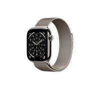 Apple Watch Series 11 GPS + Cellular 42 mm Titangehäuse Milanese Loop Natur M/L | W435553