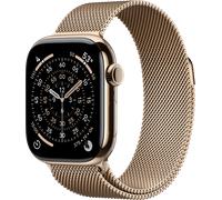Apple Watch Series 11 Cellular 42 mm Titan Gold Milanaise Armband Smartwatch