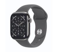 Apple Watch Series 11 Cellular 42mm Natur Titan Gehäuse mit Steingrau Sport Band - M/L - Softwareupdates: bis ca.