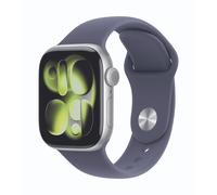 Apple Watch Series 11 Cellular 42mm Silber Aluminium Gehäuse mit Nebelviolett Sport Band - S/M - Softwareupdates: bis ca.