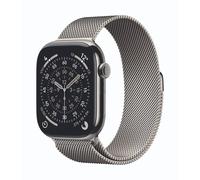 Apple Watch Series 11 Cellular 46mm Natur Titan Gehäuse mit Natur Milanaise Armband - M/L