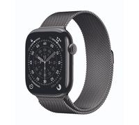 Apple Watch Series 11 Cellular 46mm Schiefer Titan Gehäuse mit Schiefer Milanaise Armband - S/M