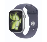 Apple Watch Series 11 Cellular 46mm Silber Aluminium Gehäuse mit Nebelviolett Sport Band - S/M