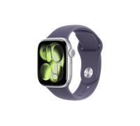 APPLE Watch Series 11 GPS 42, 2025 Smartwatch Aluminiumgehäuse Fluorelastomer, 150-200 mm, Silber/Purple
