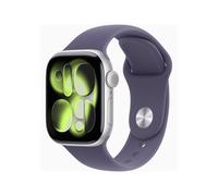 Apple Watch Series 11 (GPS) 42mm Aluminium silber mit Sportarmband S/M nebelviolett