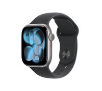 Apple Watch Series 11 GPS 42mm M/L MEQX4ZR/A Aluminiumgehäuse Spacegrau Sportarmband Schwarz