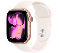 Apple Watch Series 11 GPS 42mm Rose Gold Aluminium Light Blush Sport Band S/M MEU04 - Unisex - 42 mm - Smartwatch - Quarz mit Ladegerät