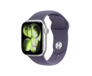 Apple Watch Series 11 GPS 42mm Silber Aluminium Case mit Nebelviolett Sport Band - S/M