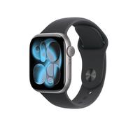 Apple Watch Series 11 GPS 42mm Space Grau Aluminium Case mit schwarzem Sport Band - S/M