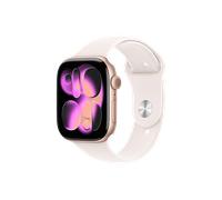 APPLE Watch Series 11 GPS 46, 2025 Smartwatch Aluminiumgehäuse Fluorelastomer, 160-210 mm, Rosegold/Blush