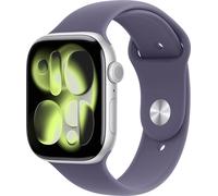 Apple Watch Series 11 GPS 46 mm Aluminiumgehäuse Sport Band Nebelviolett S/M