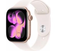 Apple Watch Series 11 GPS 46mm Roségold Aluminiumgehäuse mit Light Blush Sportarmband - M/L