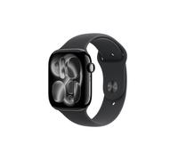 Apple Watch Series 11 GPS 46mm Jet Black Aluminium Case with Black Sport Band - M/L