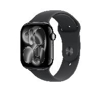 Apple Watch Series 11 GPS 46mm Jet Black Aluminium Case with Black Sport Band - S/M (MEUW4ZR/A)