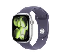 Apple Watch Series 11 GPS 46mm Silber Aluminiumgehäuse mit Purple Fog Sportarmband - S/M