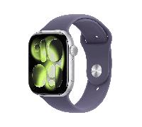 Apple Watch Series 11 GPS 46mm Silver Aluminium Case with Purple Fog Sport Band - S/M (MEV94ZR/A)