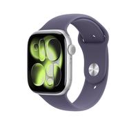 Apple Watch Series 11 GPS 46mm Silver Aluminium Gehäuse mit Sport Band (purple fog) - S/M