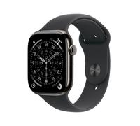 Apple Watch Series 11 GPS + Cellular 42mm Schiefer Titanium Case mit schwarzem Sport Band - M/L