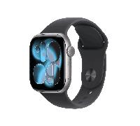 Apple Watch Series 11 GPS + Cellular 42mm Space Grey Aluminium Case with Black Sport Band - S/M (MF8A4ZR/A)